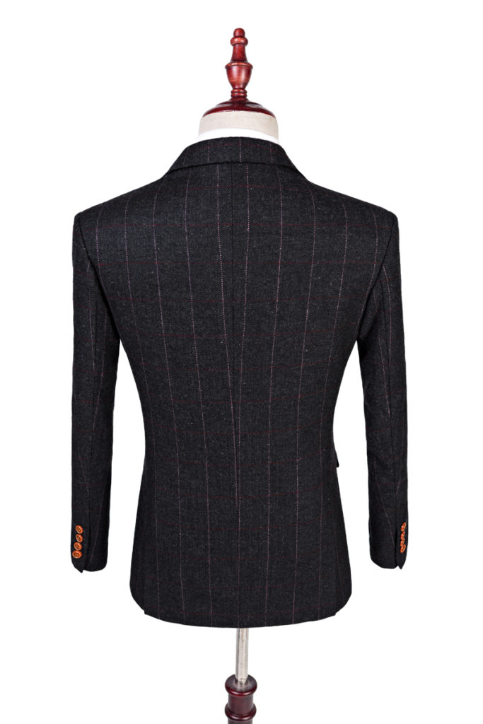 British Tweed Co - Black Herringbone Tweed Three Piece Suit - That ...