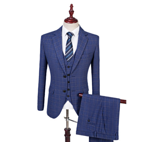 British Tweed Co - Blue Fine Check Tweed Three Piece Suit - That ...