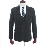 British Tweed Co - Dark Green Highland Weave Tweed Three Piece Suit ...