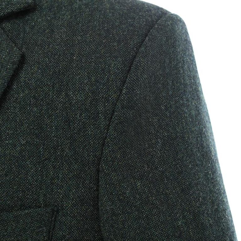 British Tweed Co - Dark Green Highland Weave Tweed Three Piece Suit ...
