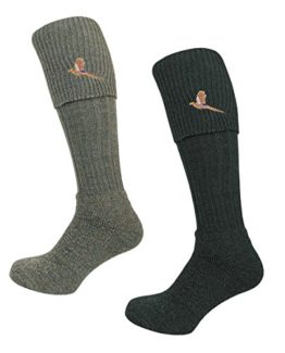 Bisley-Pheasant-breek-socks-in-green-or-tweed-0