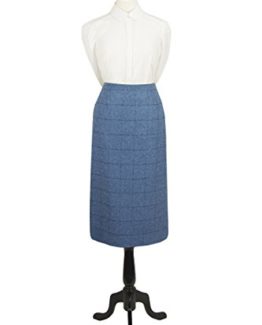 Great-Scot-Tailored-Tweed-Long-Skirt-Lossie-Blue-Check-Tweed-0