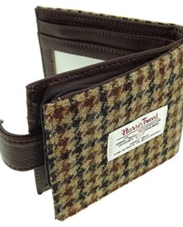 Harris-Tweed-Brown-Houndstooth-Wallet-with-Coin-Section-0