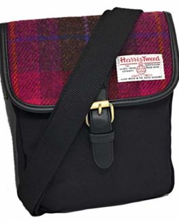 Harris-Tweed-and-Canvas-Ladies-or-Gents-Traditional-Small-Crossover-Messenger-Bag-0