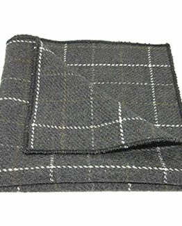 Heritage-Check-Charcoal-Grey-Pocket-Square-Tweed-Handkerchief-0