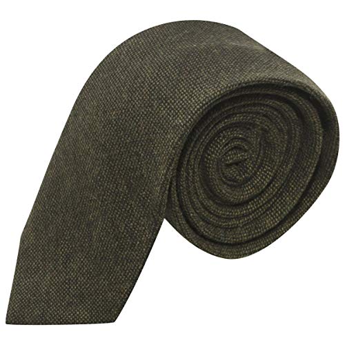 Highland Weave Forest Green Tie, Mens Necktie - That British Tweed Company