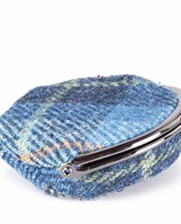 Ladies-Scottish-Handcrafted-Genuine-Harris-Tweed-Rounded-Coin-Purse-0