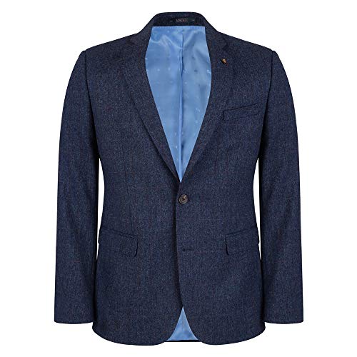 Navy Check Donegal Tweed 3 Piece Tailored Fit Suit - That British Tweed ...