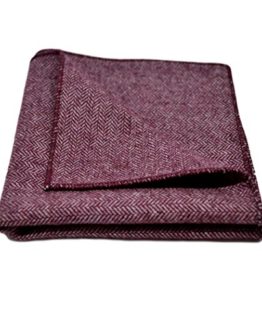 Maroon-Herringbone-Pocket-Square-Handkerchief-0