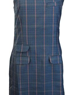 Relco-Ladies-Retro-Mod-Blue-Tweed-PinaforeTunic-Dress-0