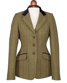 Shires-Aubrion-Saratoga-Womens-Riding-Jacket-Green-Check-0