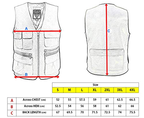 Trapper Multi Pocket Leather Waistcoat Vest - Black - That British ...