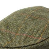 New Mens Authentic Tweed Flat Cap Country Wool Shooting Hat Teflon Coated Peaked