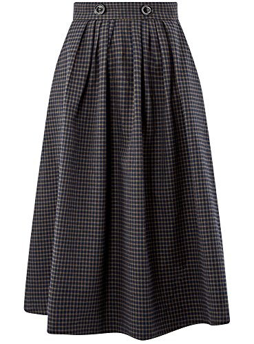 oodji Ultra Women's Checkered Midi Skirt - That British Tweed Company