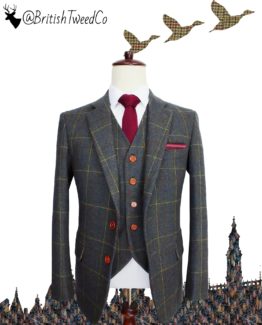Forest Green Womens Tweed Suit