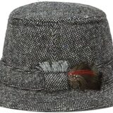 Hanna Hats Men's Donegal Tweed Original Irish Walking Hat That