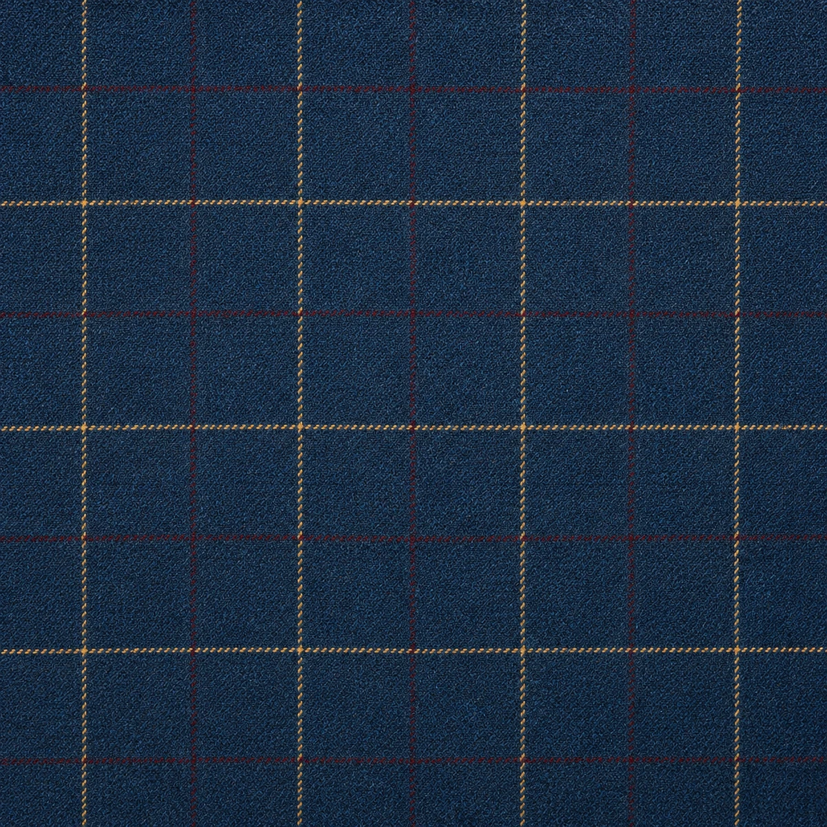 Blue Bold Check Tweed fabric swatch