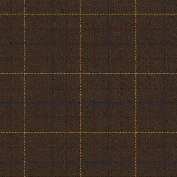 Brown Bold Check Tweed fabric swatch