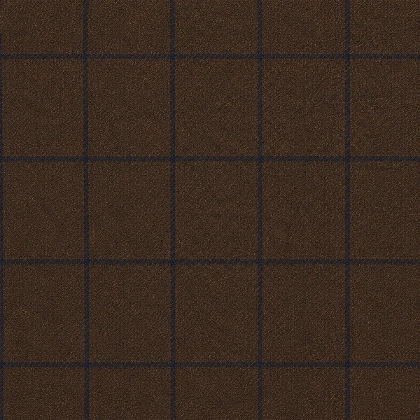Brown Country Check Tweed with Navy fabric swatch