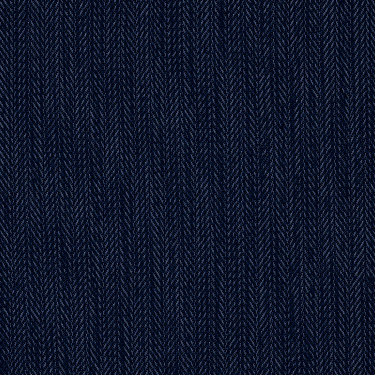 Classic navy blue herringbone tweed fabric swatch