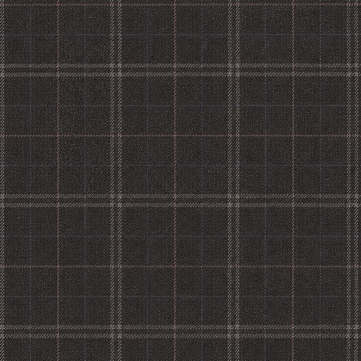 Grey Windowpane Check Tweed fabric swatch