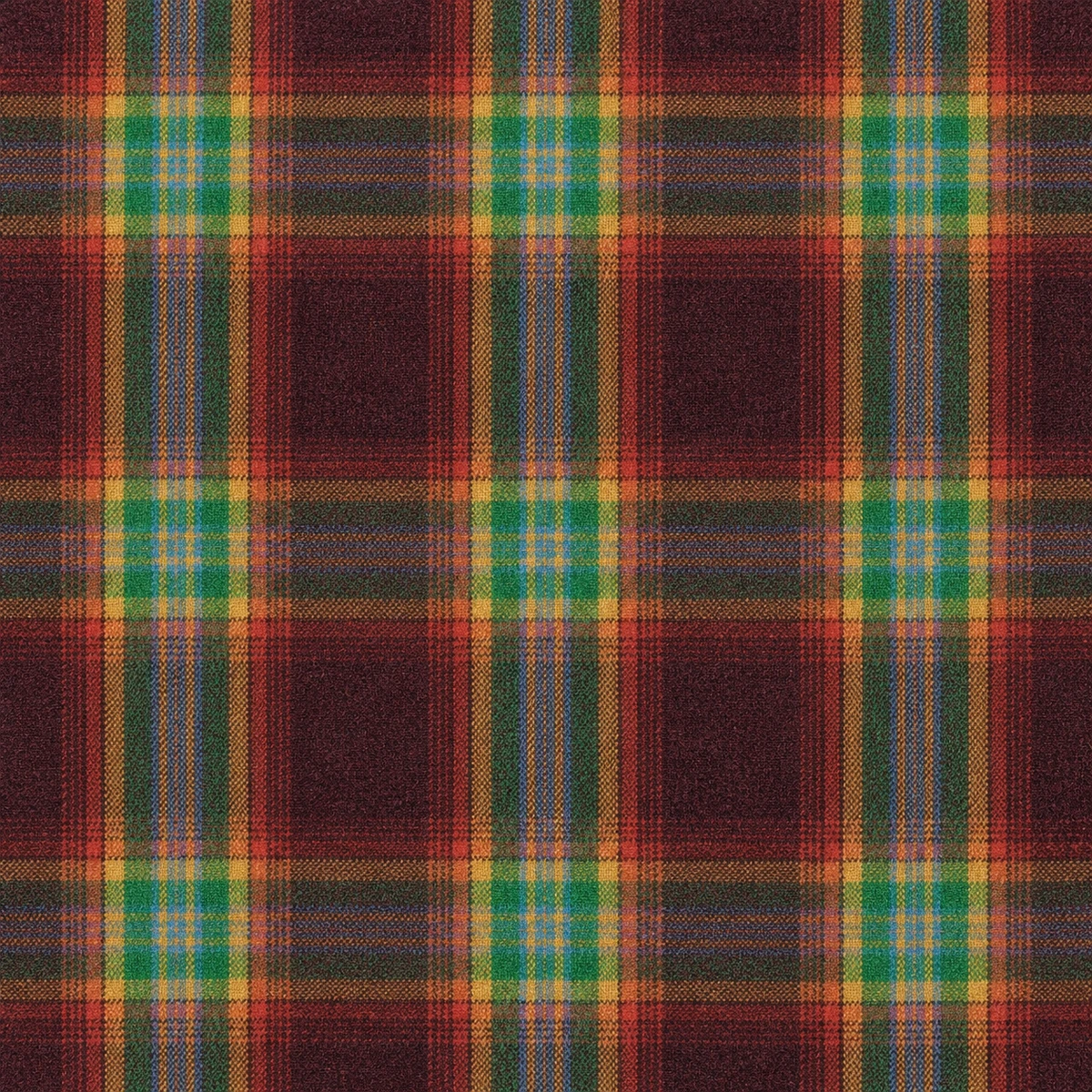 Rainbow Bold Check Tweed fabric swatch