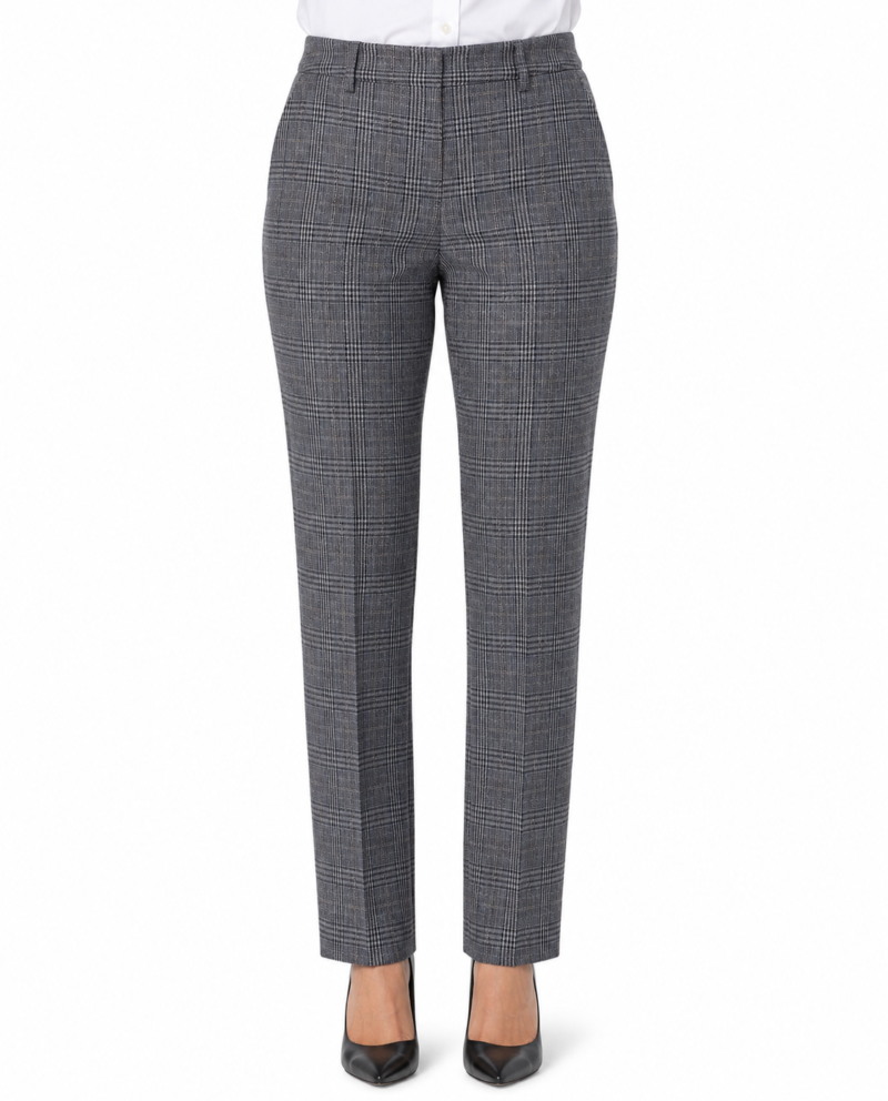 Women’s Grey Glen Check Tweed Trousers
