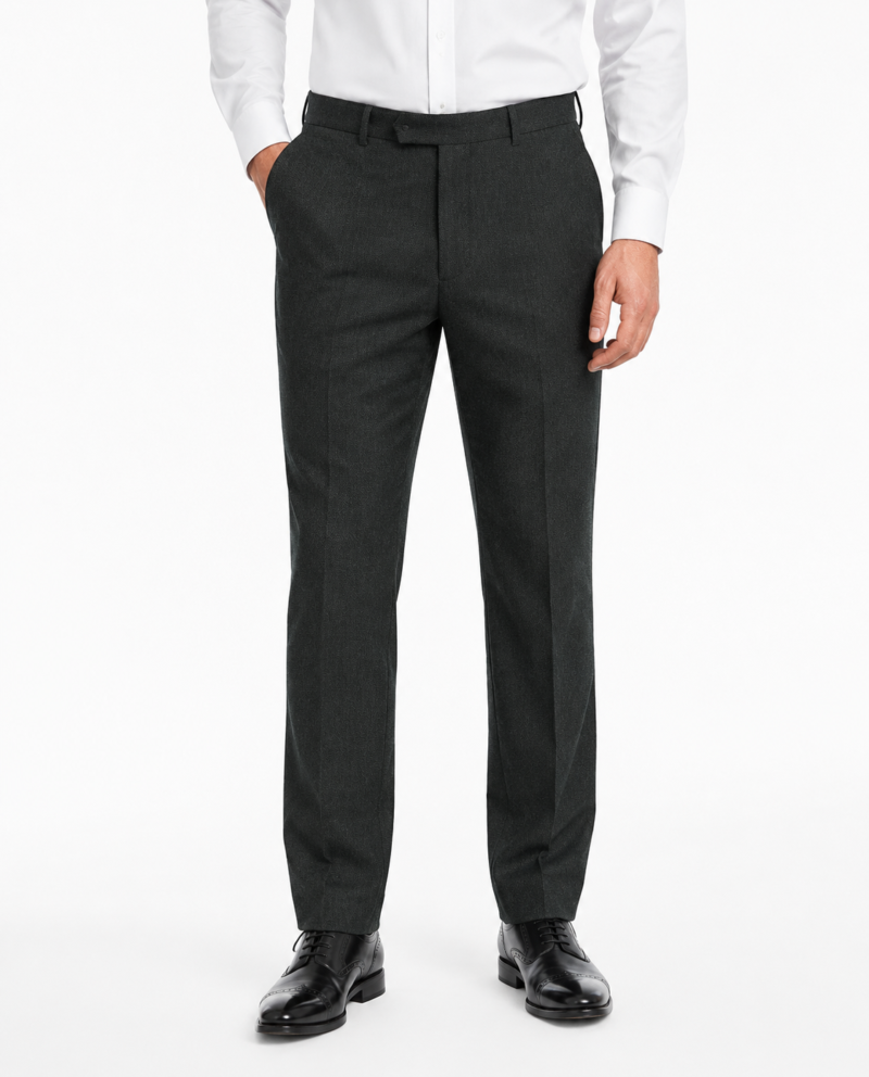 Men’s Dark Green Highland Weave Tweed Trousers