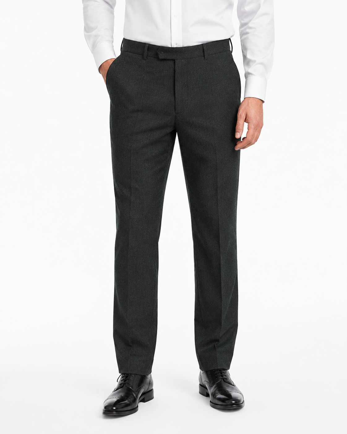 Men’s Dark Green Highland Weave Tweed Trousers
