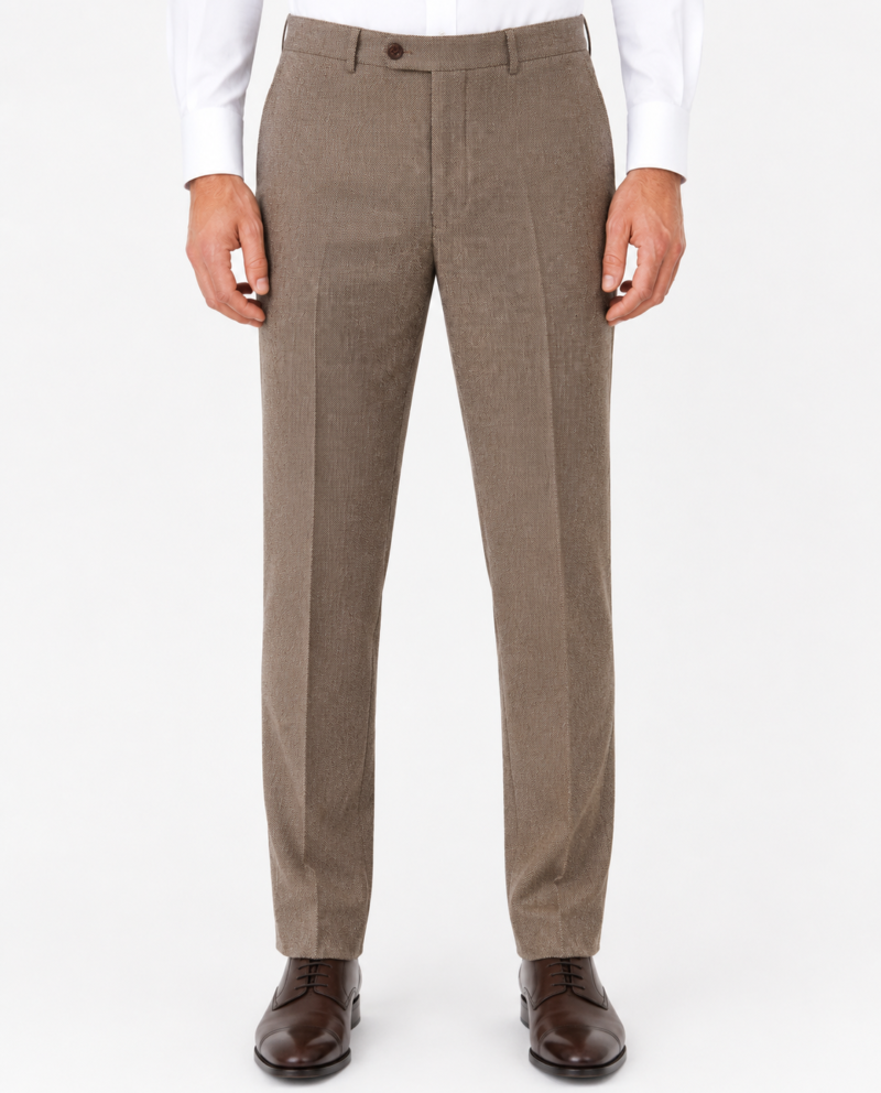 Men’s Light Brown Highland Weave Tweed Trousers