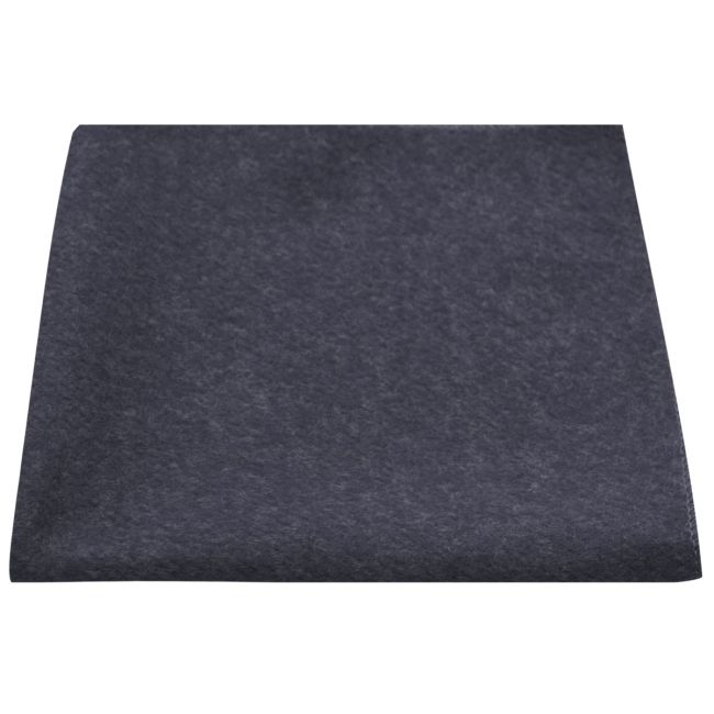 King & Priory navy-blue Donegal tweed pocket square